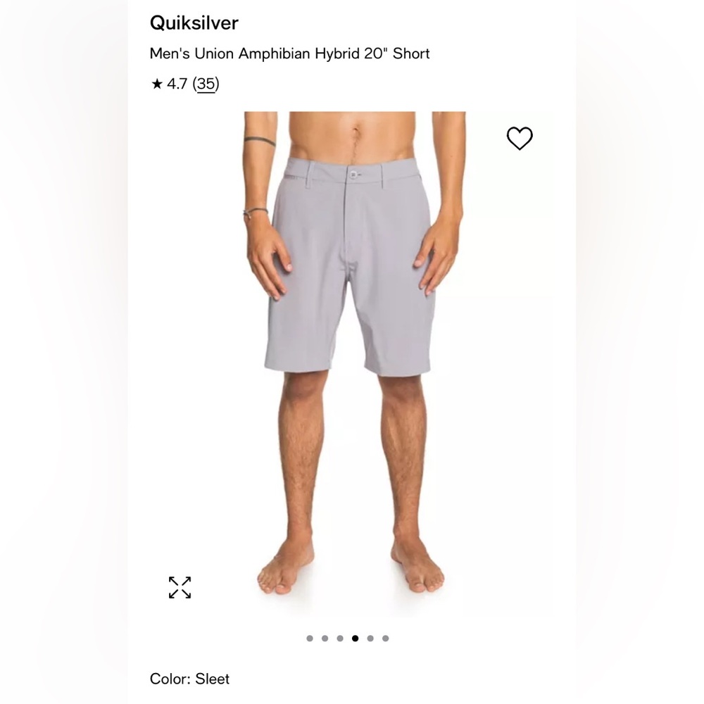 Quiksilver Men’s Union Amphibian Hybrid 20” Board Shorts